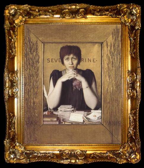 framed  Louis Welden Hawkins Mme Severine (mk06), ta009-2